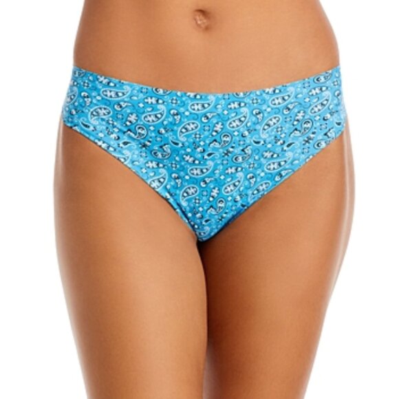 Aqua Other - Aqua Women's Intimates Stretch Thong Blue Size M